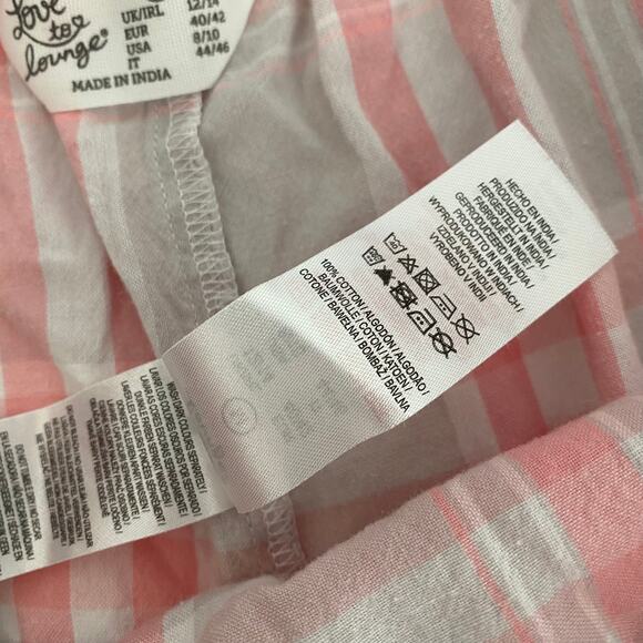 Love to Lounge Women's PJ Shorts size M Pink Gray Plaid - Picture 16 of 16